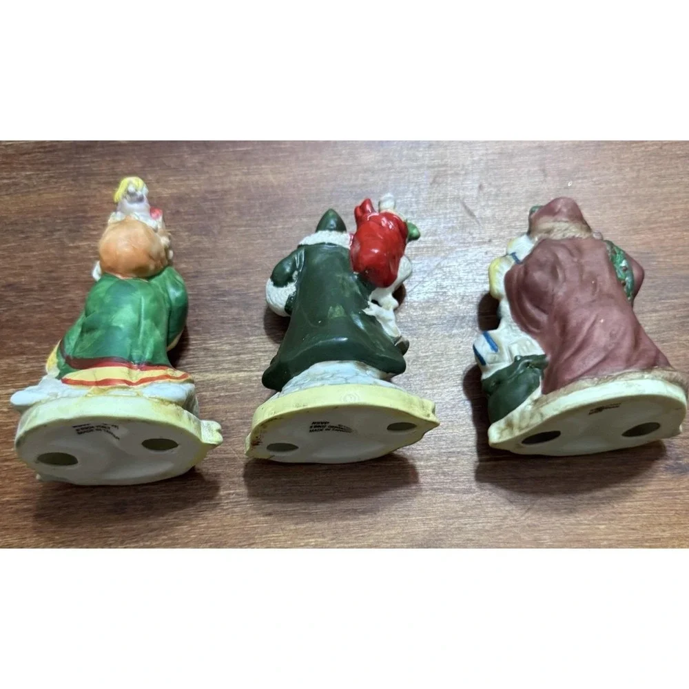 Vintage lot 3 Santas The Nations Figurines 1991 RSVP Germany Italy England 4.5